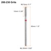 HARFINGTON 6pcs 200-230 Grits Diamond Grinding Bit 2.5mm Cylindrical Ball