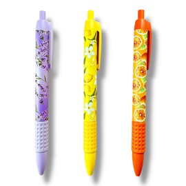 PenScents® - 3-Pack Aromatherapy Scented Pens - USA Made - Lemon, Orange and Lavender Scents - For Relaxation, Wellness and Mood Support – for Mother’s Day, Birthday, Gift for Women - Black Ink
