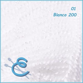 OMEGACRYS [100grs] - by Omega - Fine Crystal Yarn Great for All Crafts - Color 01-White 200