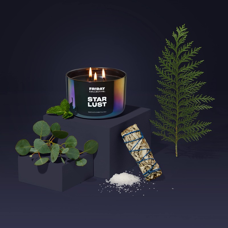 Friday Collective Star Lust Candle, Fresh & Clean Scented, Made
