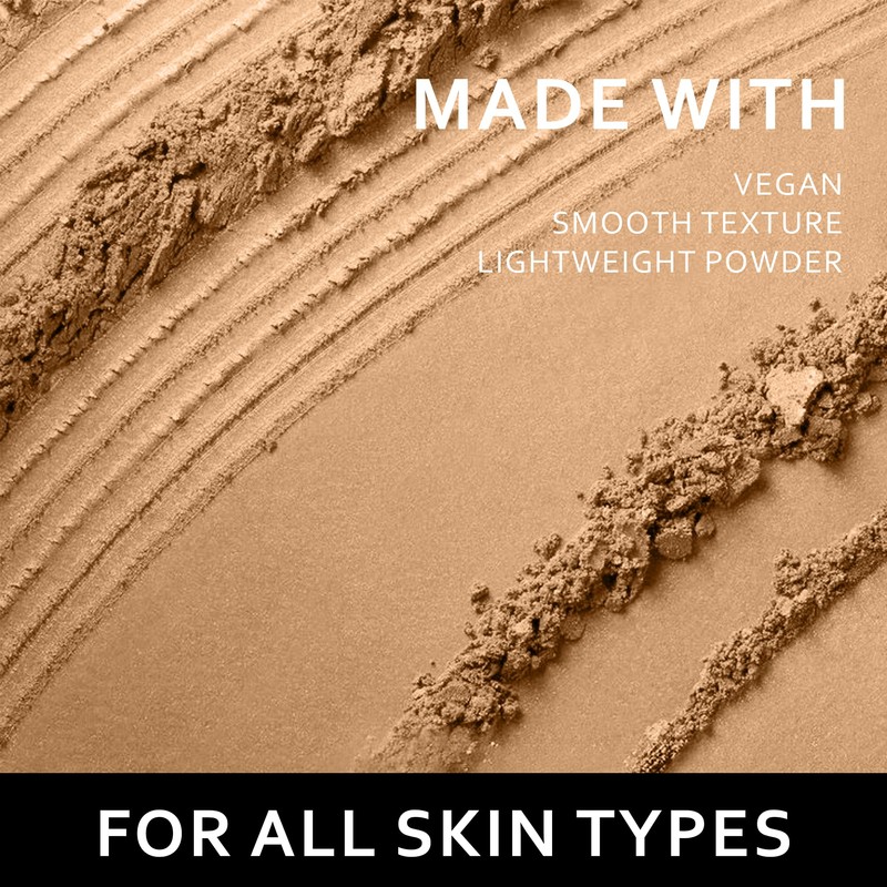 FV Natural Bronzer Powder, Long-Lasting and Waterproof, Glow Bronzing Powder,