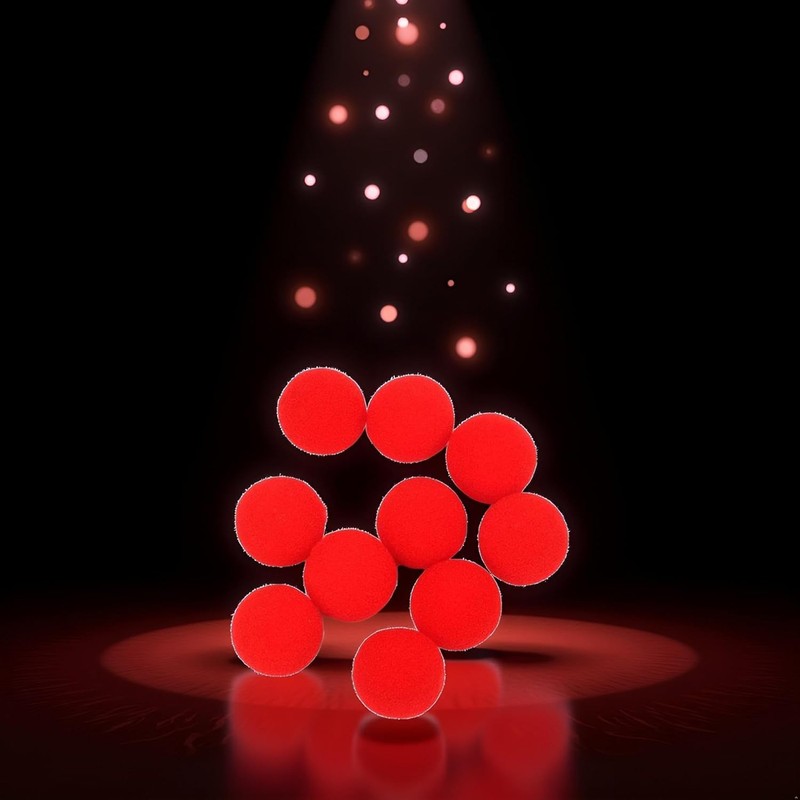 Essivox 10Pcs Magic Sponge Balls, Soft Lightweight Props for Street