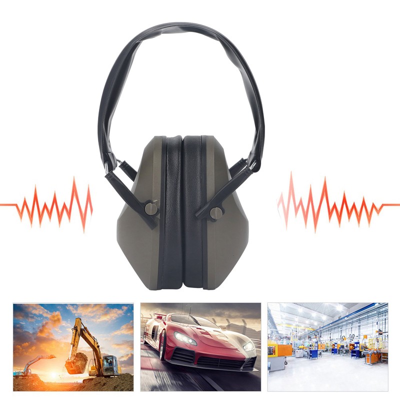 Noise Reduction Safety Ear Muffs Hearing Protection Earmuffs Foldable Sound