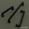 Alzassbg 10 Pack Matt Black Cabinet Pulls, 6-1/4 Inch(160mm) Hole