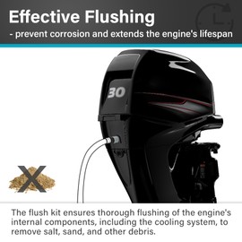 Outboard Engine Flush Kit for Mercury Suzuki Yamaha - Boat Motor Quick Connect Flush Hose Adapter for Flushing Away Salt, Sand and Silt from Mercury Mariner Yamaha Suzuki Honda Outboard Engine