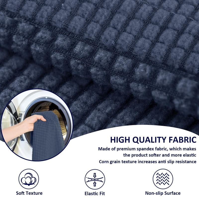 Kaket Sofa Arm Covers Grey, Anti-Slip Armchair Covers Slipcover Protector,