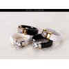 PAURO Women's Zircon Engagement Wedding Band Rings Ceramic, Ceramic, Cubic