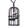 Haunted Living LED 8 ct 2.5" Metal Lantern Bat Purple
