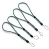 trage.band® Short Adjustable Wrist Strap Pack of 4 Black/Blue