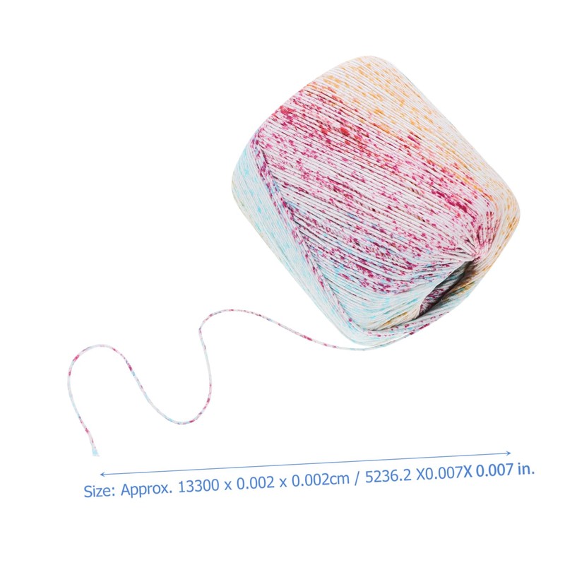 DOITOOL DIY Craft Yarn 133m Gradient Cotton Yarn for Crochet