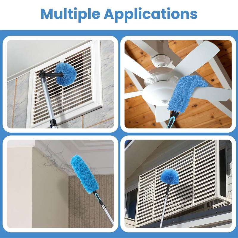 25ft High Ceiling Duster Kits with 5-18ft Heavy Duty Extension