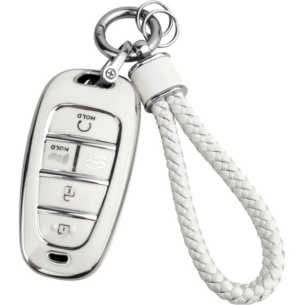 JOYEAR Keychain with Key Fob Cover Compatible with Hyundai 2019