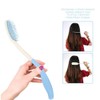 Semme ロングハンドル ソフトコームとブラシ、ロングハンドルコームとブラシセット ロングハンドルコーム ヘアブラシ 滑り止め 人間工学に基づいたロングコームリーチ (ヘアブラシ)