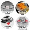 Saltlas Deep Fryer Pot (°C), 11"/4.4Qt (4.2 L) Extra Large