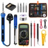 Soldering Iron Kit, 100 W LED Visible Temperature Adjustable 180-520°C