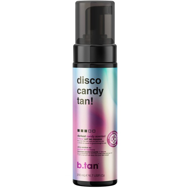 b.tan Dark Self Tanner Mousse | Disco Candy Tan -