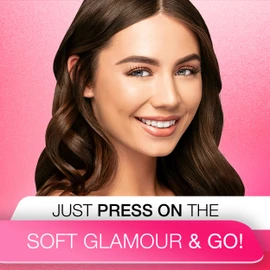 Ardell Self-Adhesive Eyelashes, Press On Lashes 105 with Soft-Flex Applicator - No Lash Glue Needed for Easy Application, Natural Look Lashes, Just Press & Go Lash Kit
