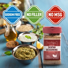 Eastanbul Zaatar Spice 6.3oz,%100 Natural Za'atar Seasoning, Fresh Farm Zaatar Seasoning from Middle Eastern Spices, Za atar for Mediterranean Seasoning Blends, AKA Zahter, Za' atar Spice