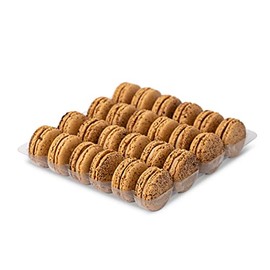 Coffee Macaron Tray by Mademoiselle Macaron - Tray of 24 Coffee Macarons