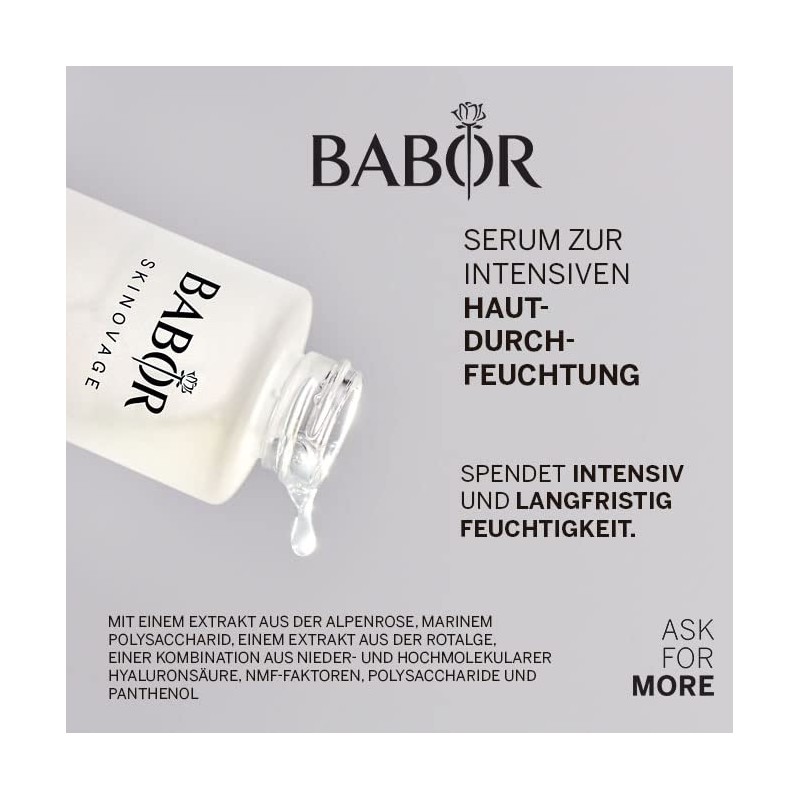 BABOR SKINOVAGE Moisturising Serum for Dry Skin, Anti-Ageing Moisturising Serum