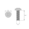 M4 (4mm x 35mm) Pozi Pan Head Machine Screws -