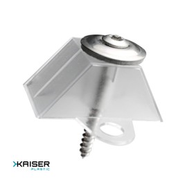 KAISER plastic® Spacers and Screws Set of 100 | Mounting Set for Trapezoidal Panels 70/18 and 76/18 | Made in Germany | for All Types of Corrugated Sheets
