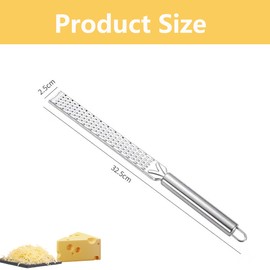ZAHD Cheese Grater, Lemon Grater, Cheese Grater, Stainless Steel, Nutmeg Grater, Ginger Grater, Cheese Grater, Sharp Grater for Lemons, Ginger Grater, Zester Grater, Stainless Steel Grater with