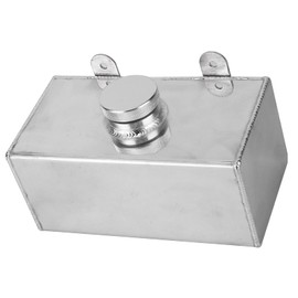 Windscreen Washer Tank, Universal Aluminium Windscreen Washer Bottle 2L Polished Intercooler Spray Tank Replacement Parts for Car