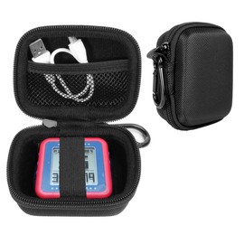 WGear Golf GPS Case for Bushnell Phontom Golf GPS, Neo Ghost Golf GPS; Garmin 010-01959-00 Approach G10, and Other Handheld Golf GPS, mesh Pocket and Detachable Wrist Strap (Black)