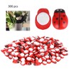 300Pcs Tiny Simulation Ladybugs Self Adhesive Painted Ladybugs Sticker