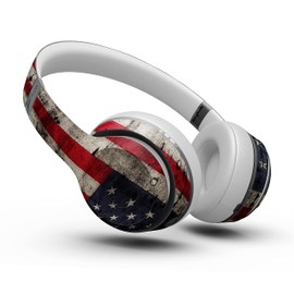 Design Skinz American Distressed Flag Panel Skin Decal Vinyl Full-Body Wrap Kit Compatible with The Beats by Dre Studio 3 Wireless