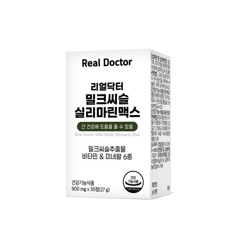 Real Doctor 리얼닥터 밀크씨슬 실리마린 맥스(900mgx30정) Real Doctor Milk Thistle