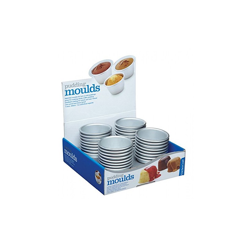 KitchenCraft Anodised Mini Pudding Mould, 7.5cm