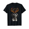 Christmas T Shirt German Shorthaired Pointer with Antlers