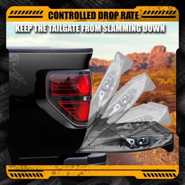 The Mechanic Shop TMS Truck Tailgate Assist Accessories Compatible with 2007-2018 Chevy Silverado and GMC Sierra 1500 2500 3500 and 2019 HD Tailgate Damping Strut Accessories