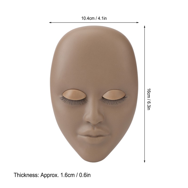3pcs Eyelash Mannequin Head Lash Extension Training Practice Head with