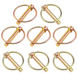8 Pieces Pin Size 5/16" x 1-3/4" Heavy Duty Linch Pin Lock Pin Clips Tractor Lynch Pin Lynch Pin Fastener Assortment Kit for Farm Tractors Trailers Trucks Mowers Trolley Horsebox