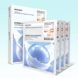 Mediheal Hypo Gel Mask Hyaluronic Acid, 1 Sheet, 4 Count