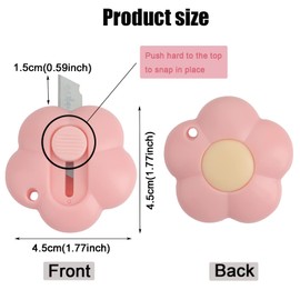 Roellgs Mini Shrink Opener with Keychain for Easy Hanging, Mini Shrink Opener Letter Opener with Keychain for Easy Hanging (Flower)