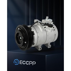 ECCPP AC Compressor Fast Cooling HS18 2001-2006 Fit for Hyundai Santa Fe for Kia Optima 2.4L Air Conditioning Compressor 5 Grooves