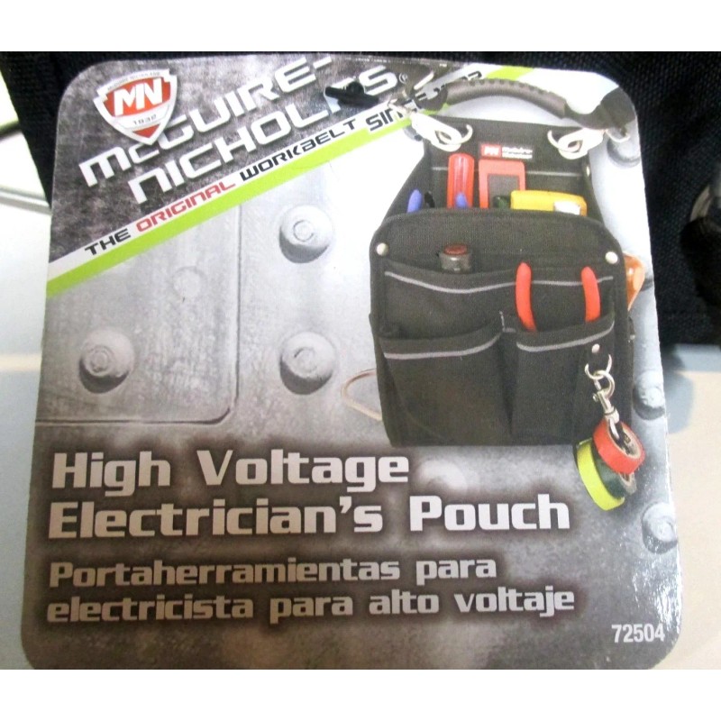 McGuire-Nicholas McGuire Nicholas High Voltage Black Electricians Tool Pouch 72504