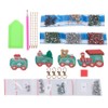 4Pcs Diamond Painting Keychain DIY Luggage Ornaments Art Crafts Christmas