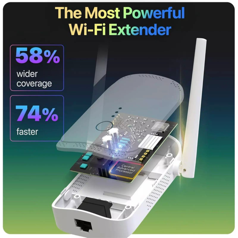 macard WiFi Extender Signal Booster Amp 35 Devices Internet Repater
