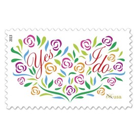 Yes, I Do Wedding Stamp Sheet of 20 X 66 Cent U.s. Postage Wedding Stamps