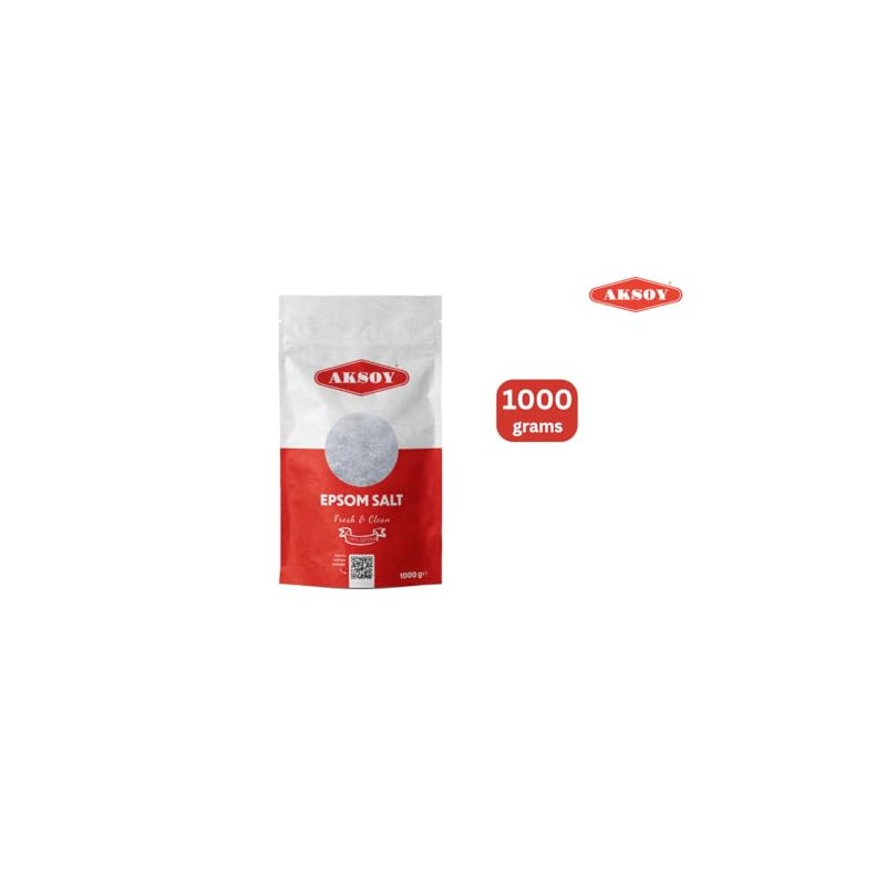 AKSOY Aksoy Epsom Salt 1KG || Epsom Bath Salts ||