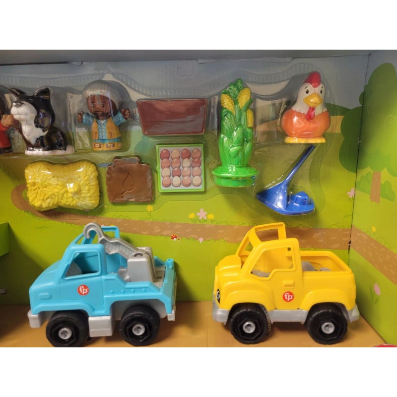 Fisher-Price Little people Hard at Work Gift Set New
