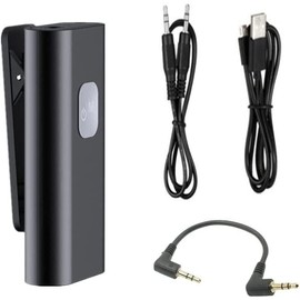 YuYue Electronic Bluetooth Receiver, Car Bluetooth 5.0 Aux Receiver 3.5mm Input Jack with Clip for Car, Home Stereo, Headphones, Speaker