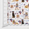 Independence Day Dogs American Flags Baby Crib Sheets 52''x28'' July