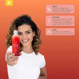 Tratamiento Para Cabello Rizado y Ondulado Protector Termico Anti Frizz Urban Curls 240ml
