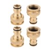 Hicello 4PACK Garden Hose Tap Quick Connectors, 3/4 inch &